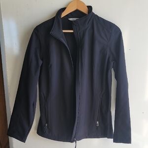 Port Authority Women's Black Hard Shell Utility Jacket, Full Zip, Sz M